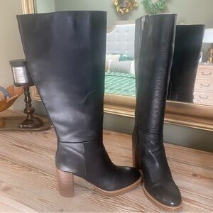 Marc Fisher Black Tall Heeled Boots